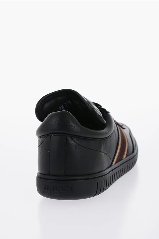 Bally Hammered Leather Loafers With Contrasting Bands