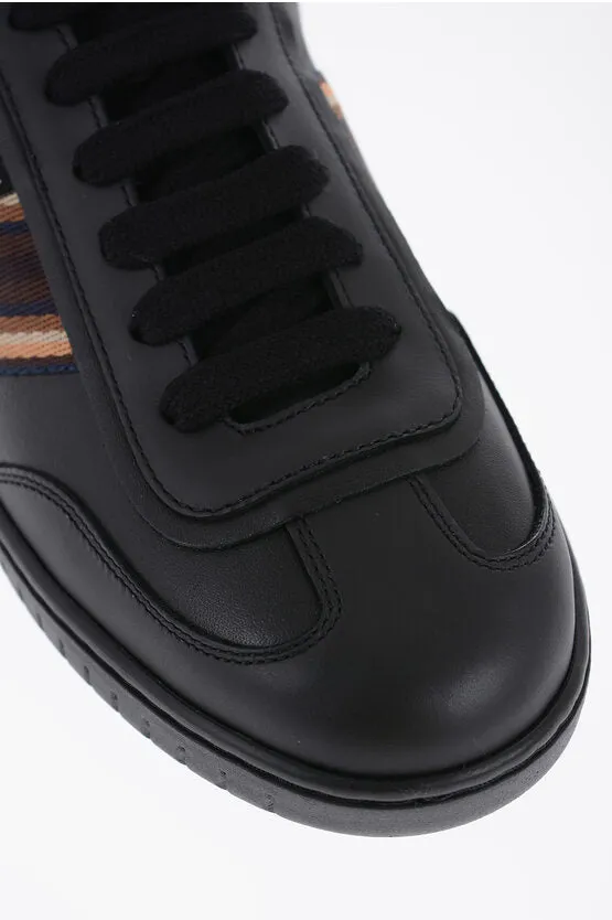 Bally Hammered Leather Loafers With Contrasting Bands