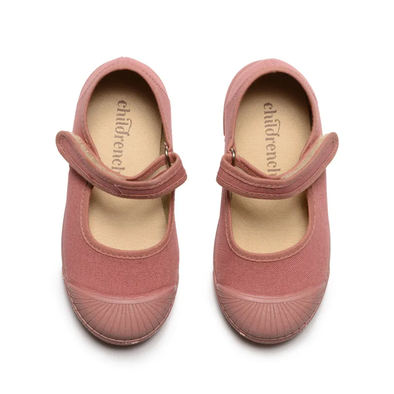 Canvas Captoe Mary Jane Sneakers in Rosewood by childrenchic