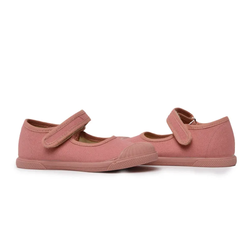 Canvas Captoe Mary Jane Sneakers in Rosewood by childrenchic