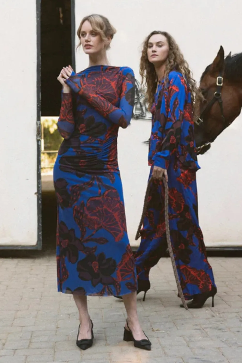 Cleobella Katya Ankle Dress in La Rouge
