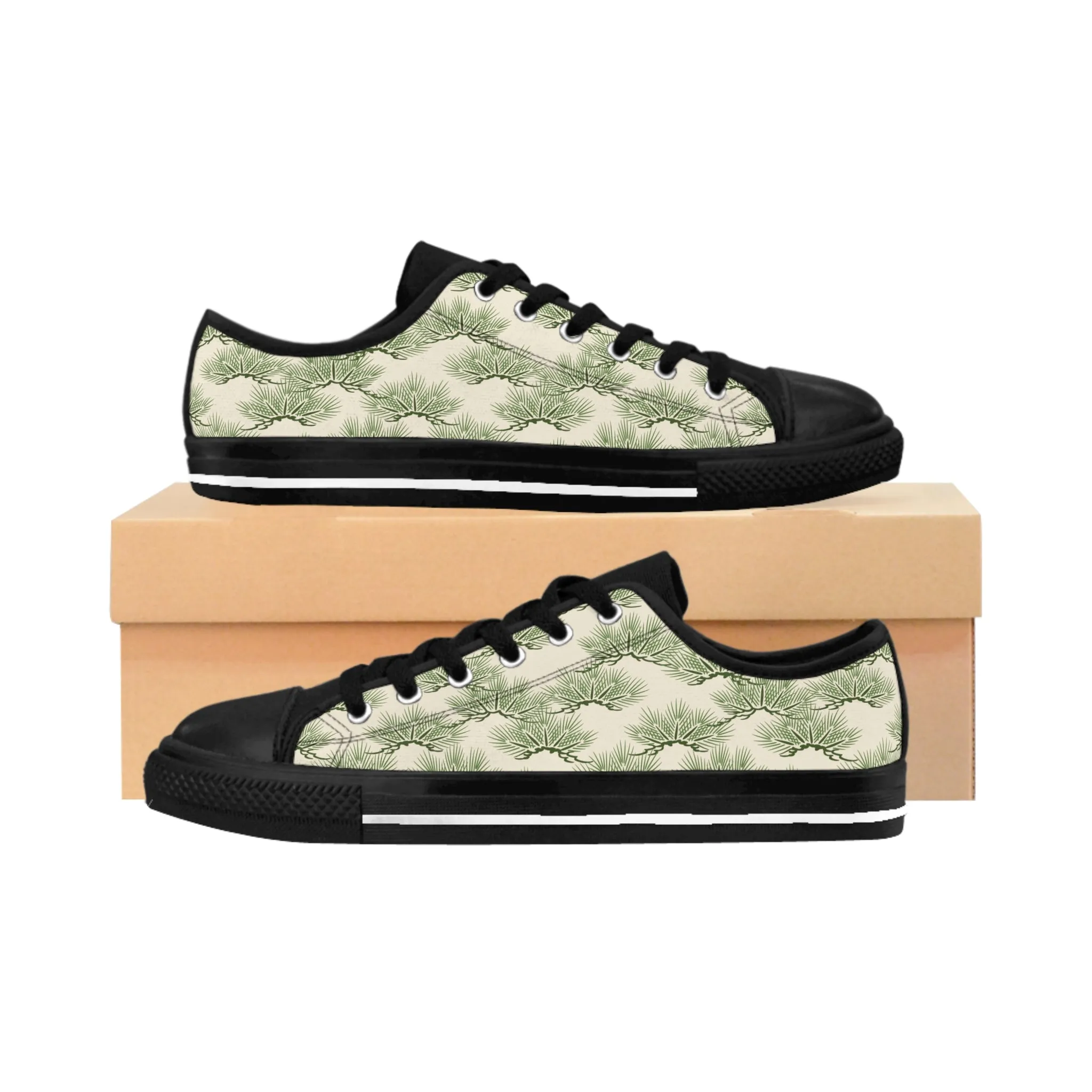 Japanese Pine Leaf Women's Sneakers