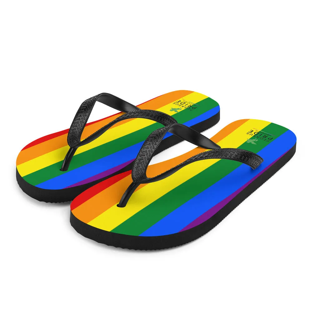 LGBTQ Pride Flag Flip-Flops Sandals