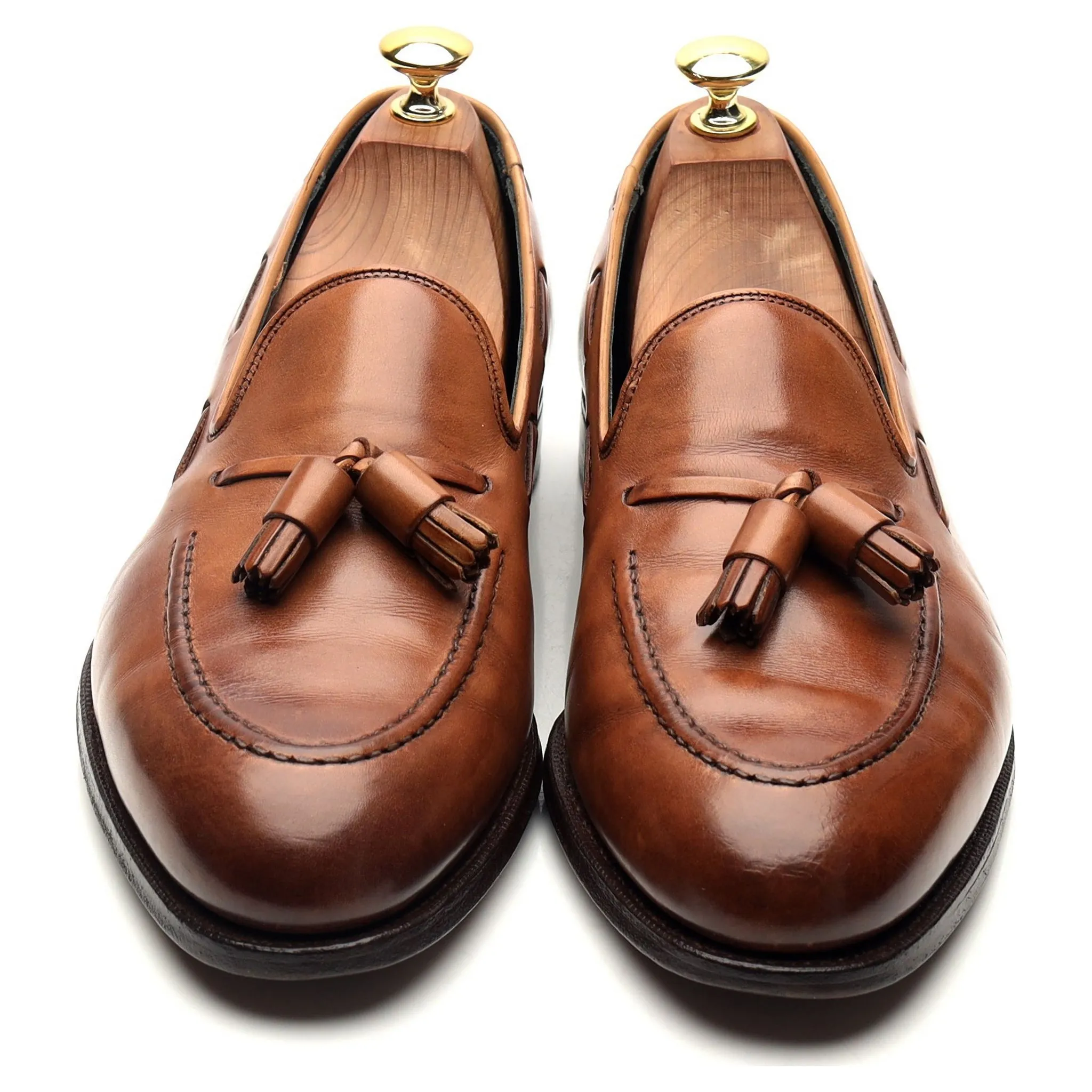 Ltd. Edition 'Cavendish 2' Brown Leather Tassel Loafers UK 8.5 E