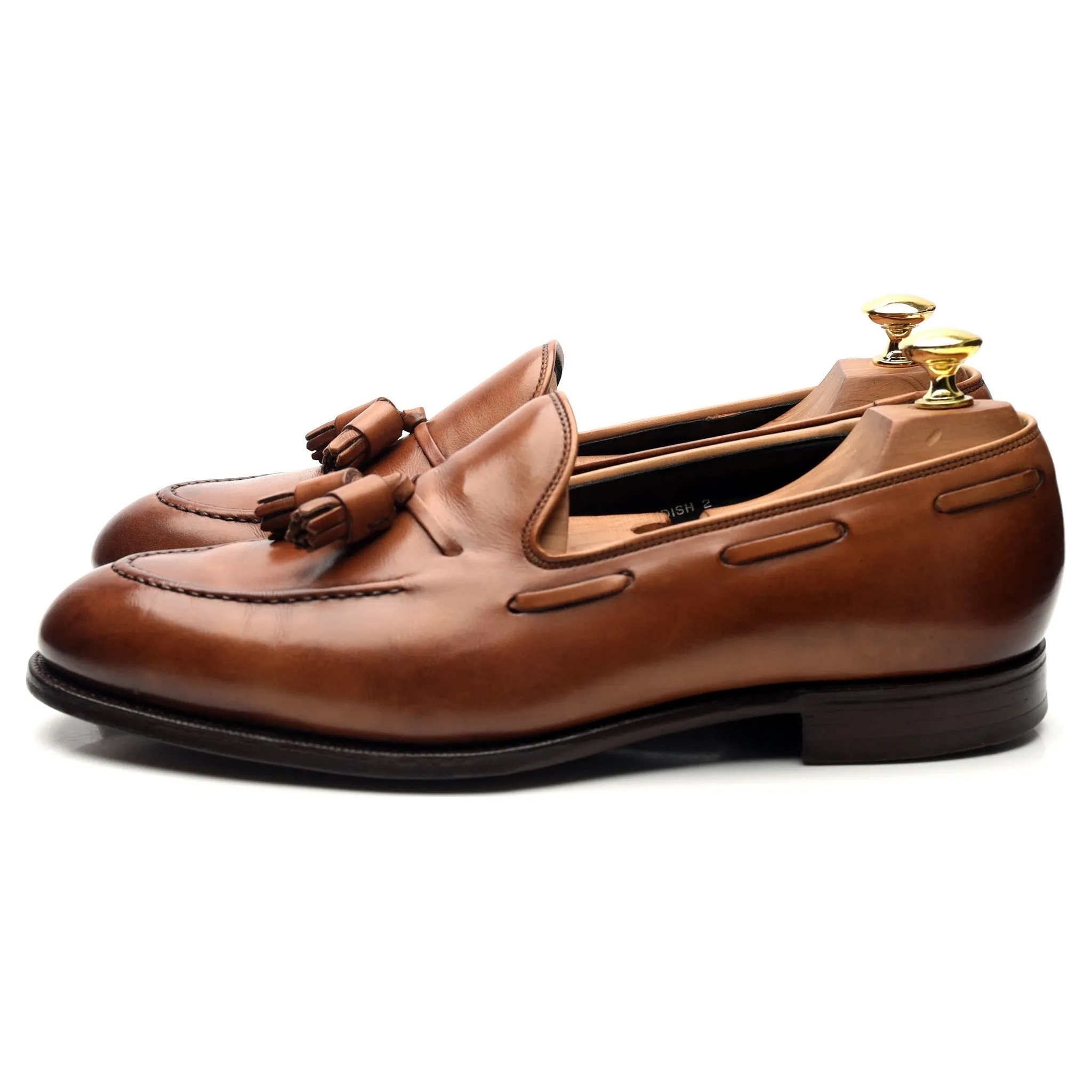 Ltd. Edition 'Cavendish 2' Brown Leather Tassel Loafers UK 8.5 E