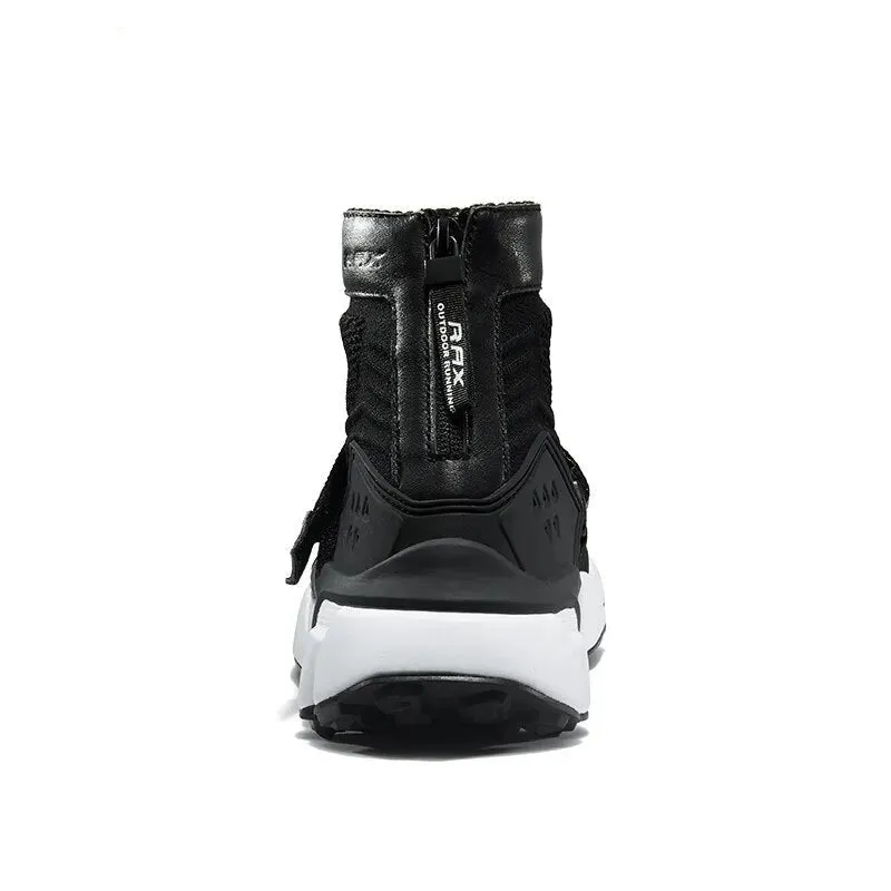 Men's Fashion Hip Hop Street Dance Shoes Graffiti High Top Chunky Sneakers Autumn Summer Casual Mesh Shoes Boys