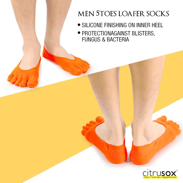 No-Show Loafer Men Toe Socks