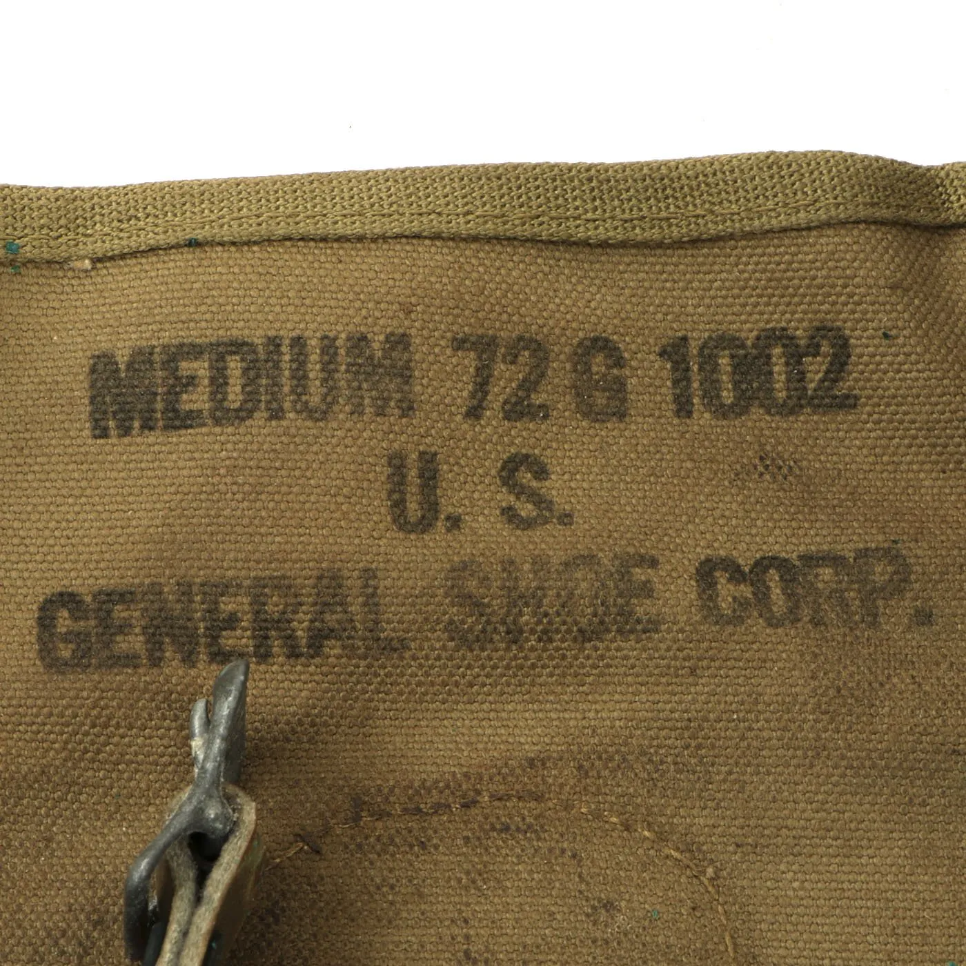 Original U.S. WWII Army Size 7 1/2D Ski Mountain Boots by A. Sandler Co. dated 1943 with Gaiters