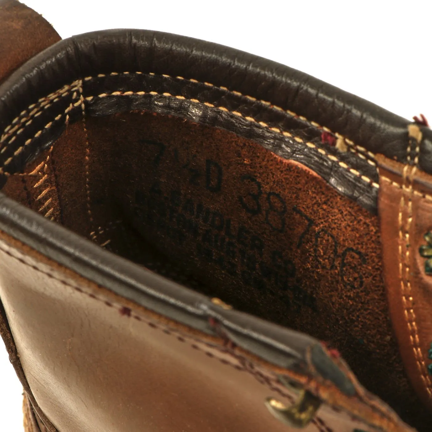 Original U.S. WWII Army Size 7 1/2D Ski Mountain Boots by A. Sandler Co. dated 1943 with Gaiters