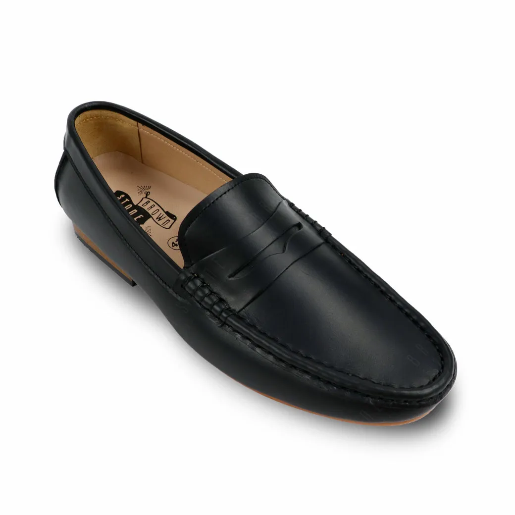 Penny Leather Loafer Onyx Black