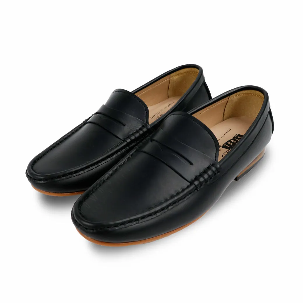 Penny Leather Loafer Onyx Black