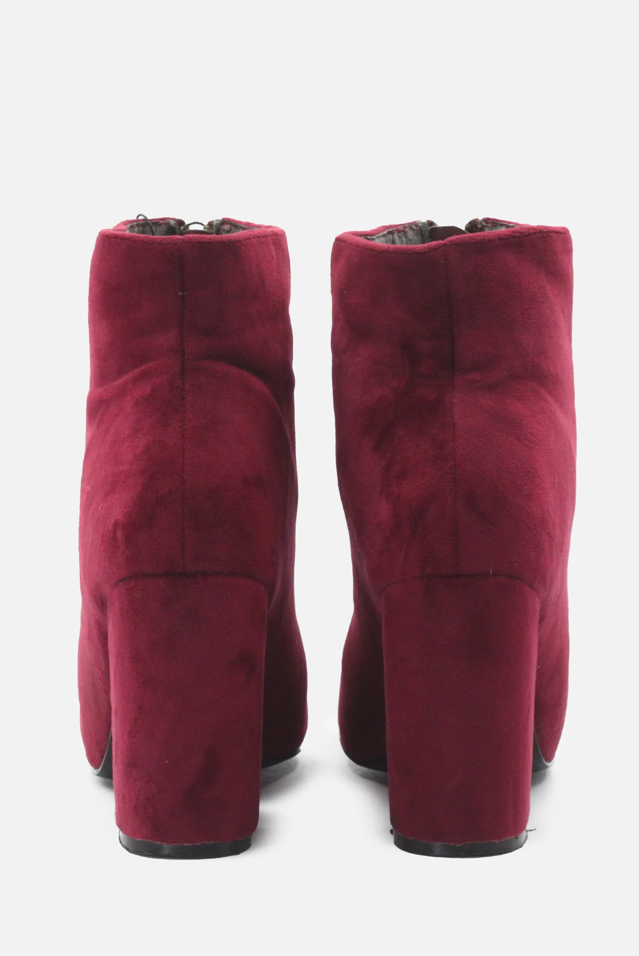 Primadonna Zipper Block Heels Ankle Boots | 100% Authentic Leather