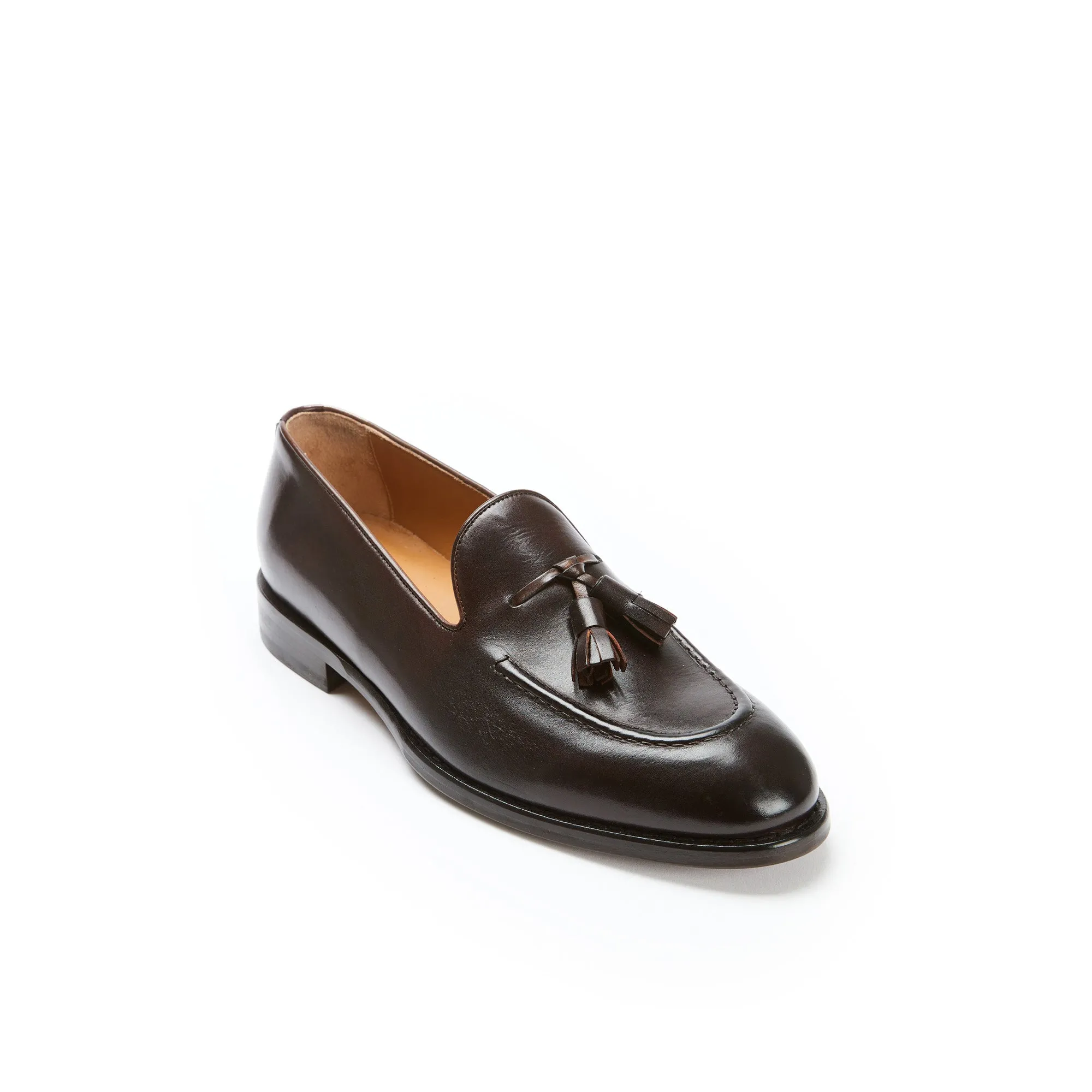 Tassel loafer dark brown