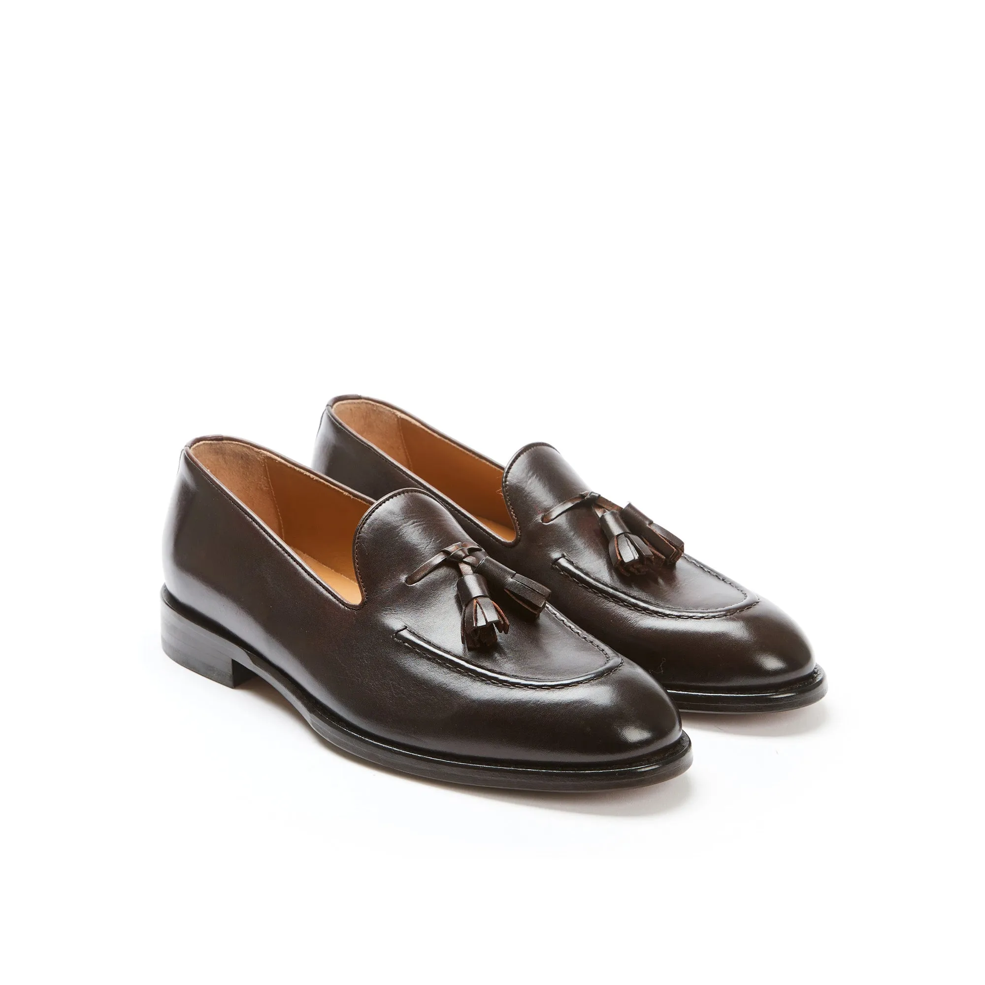 Tassel loafer dark brown