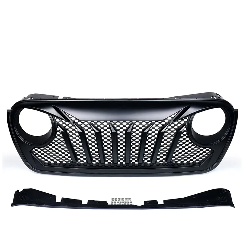 USA ONLY Diamondback Series Black Grille for 2018-Later Jeep Wrangler JL And Jeep Gladiator JT