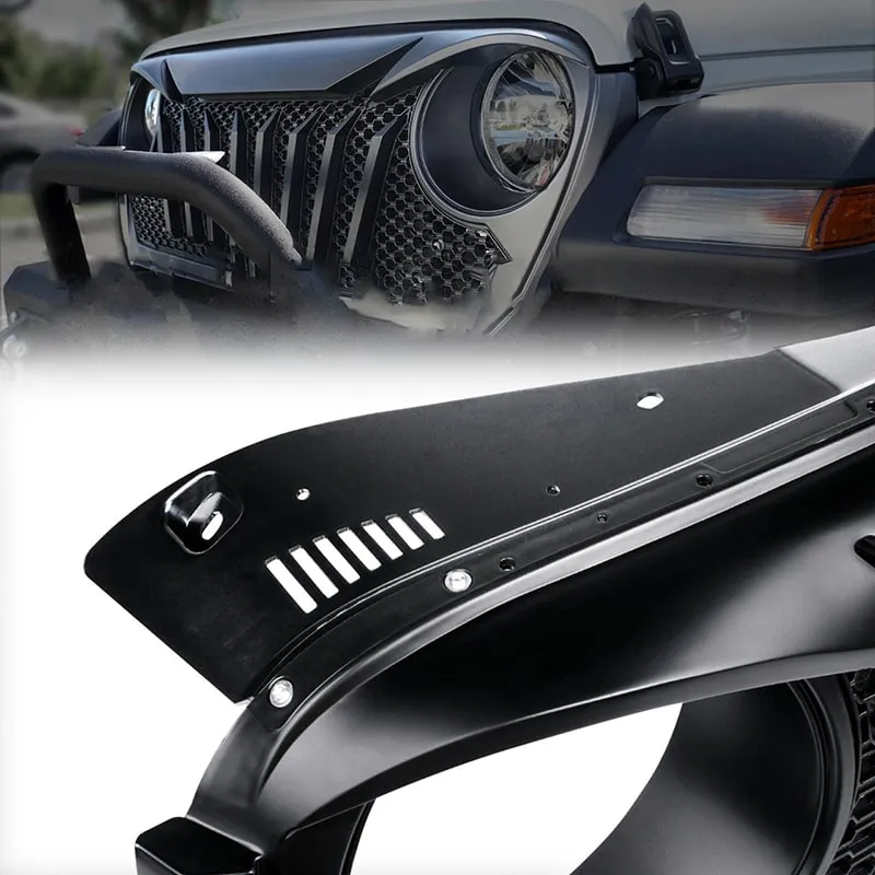 USA ONLY Diamondback Series Black Grille for 2018-Later Jeep Wrangler JL And Jeep Gladiator JT